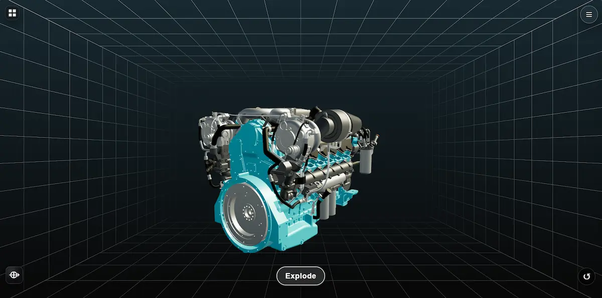Realtime engine rendering view