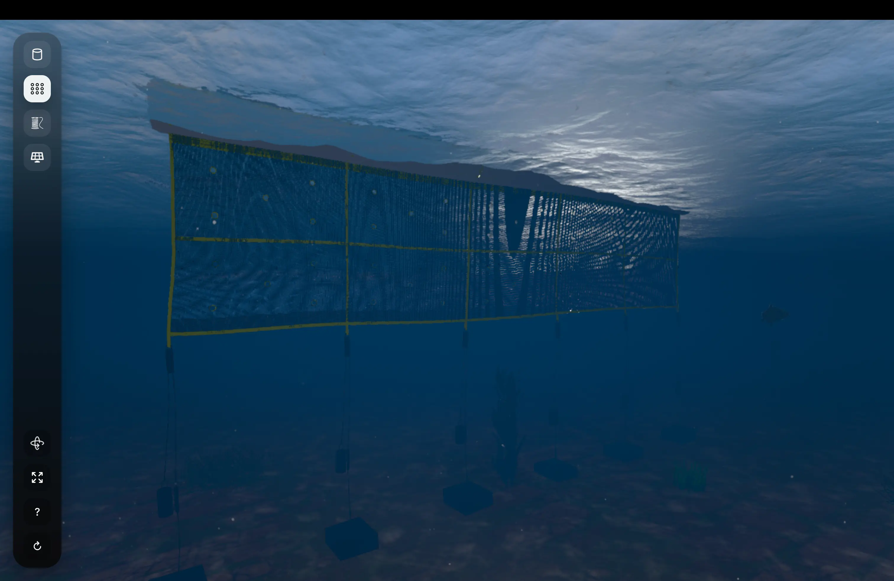 Wavebreaker wave simulation view